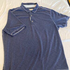 Tommy Bahama Men’s Cotton Blend L/S Polo Shirt Blue XL